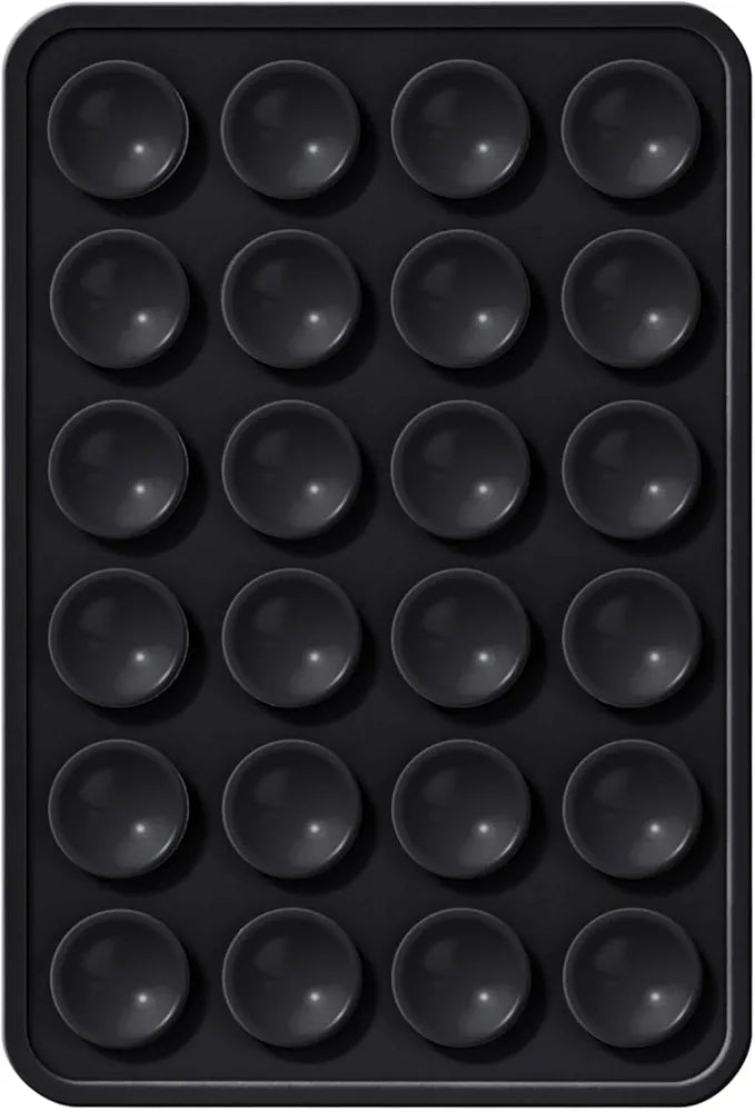 EDNITA Suction Phone Case, Phone Suction Sticker, Silicone Suction Phone Case for Hands-Free Mobile Accessory Holder Grip, Video Phone Accessory Compatible Mirror, Shower-Black 