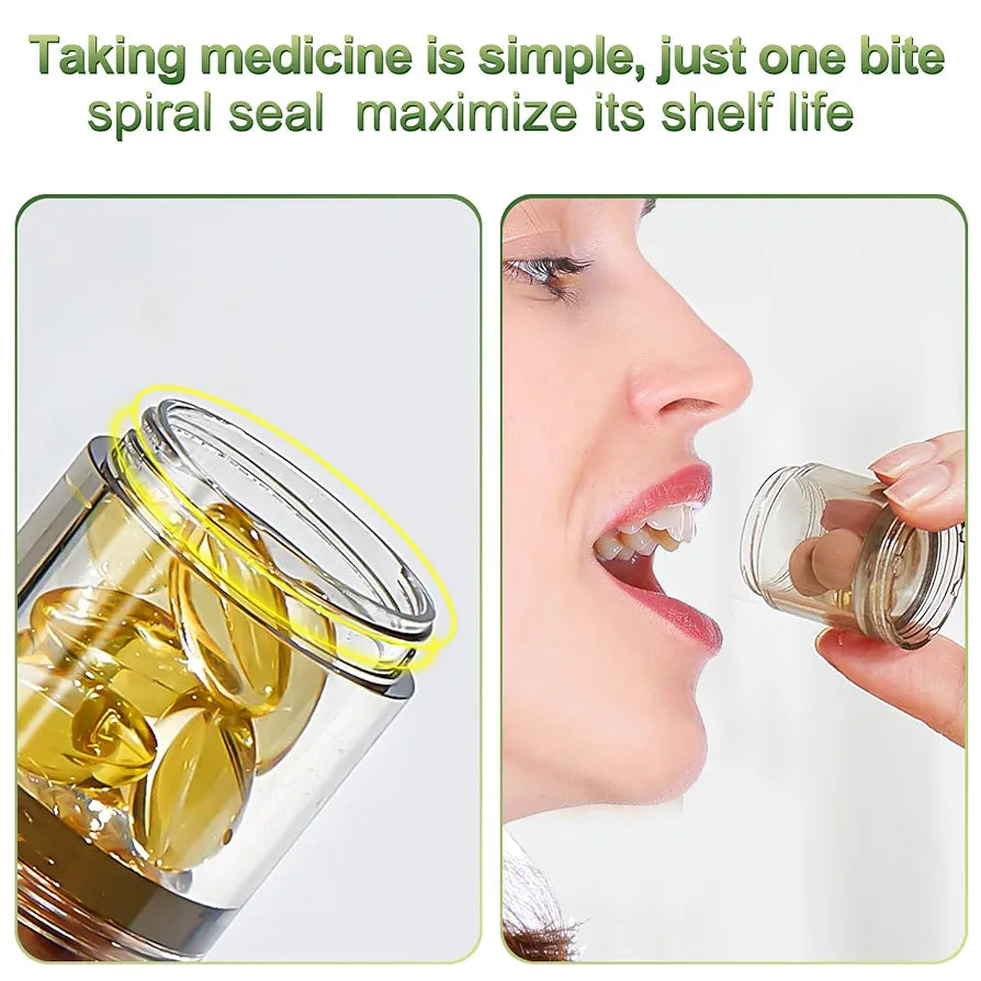 DMNYDM Pill Box 7 Days 21 Compartments, Weekly Pill Box Portable with Large Separate Compartments for Medicines, Vitamins, Fish Oil, Dietary Supplements etc. 