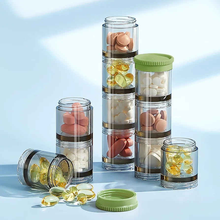 DMNYDM Pill Box 7 Days 21 Compartments, Weekly Pill Box Portable with Large Separate Compartments for Medicines, Vitamins, Fish Oil, Dietary Supplements etc. 
