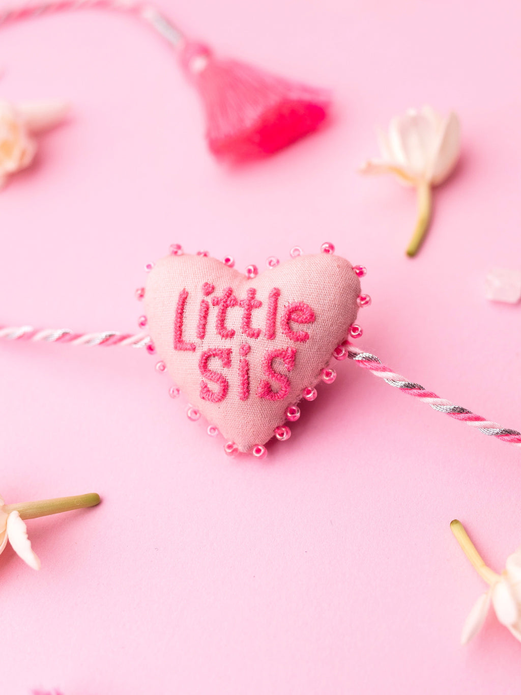 Little Sis 3D Heart Rakhi