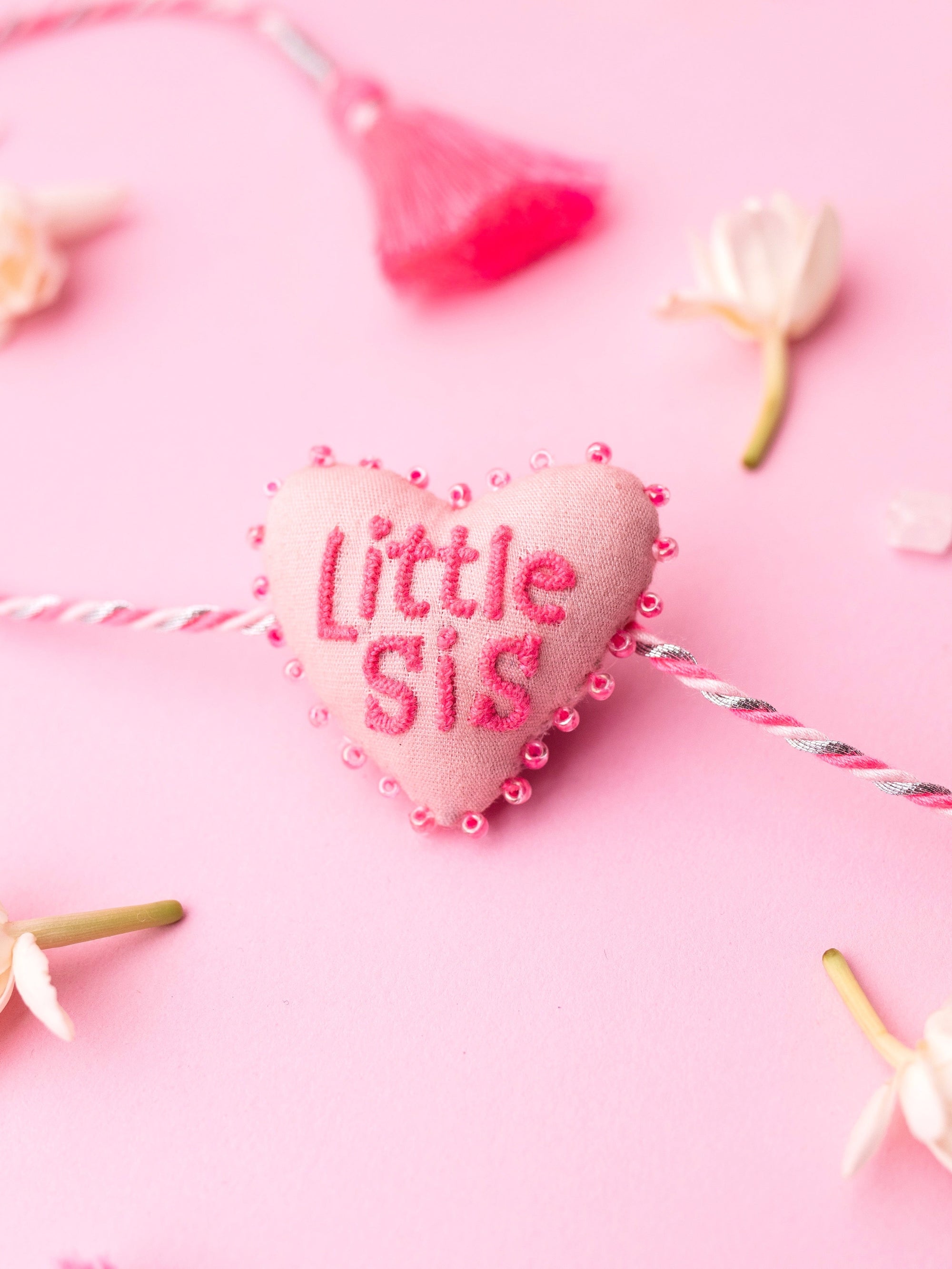 Little Sis 3D Heart Rakhi
