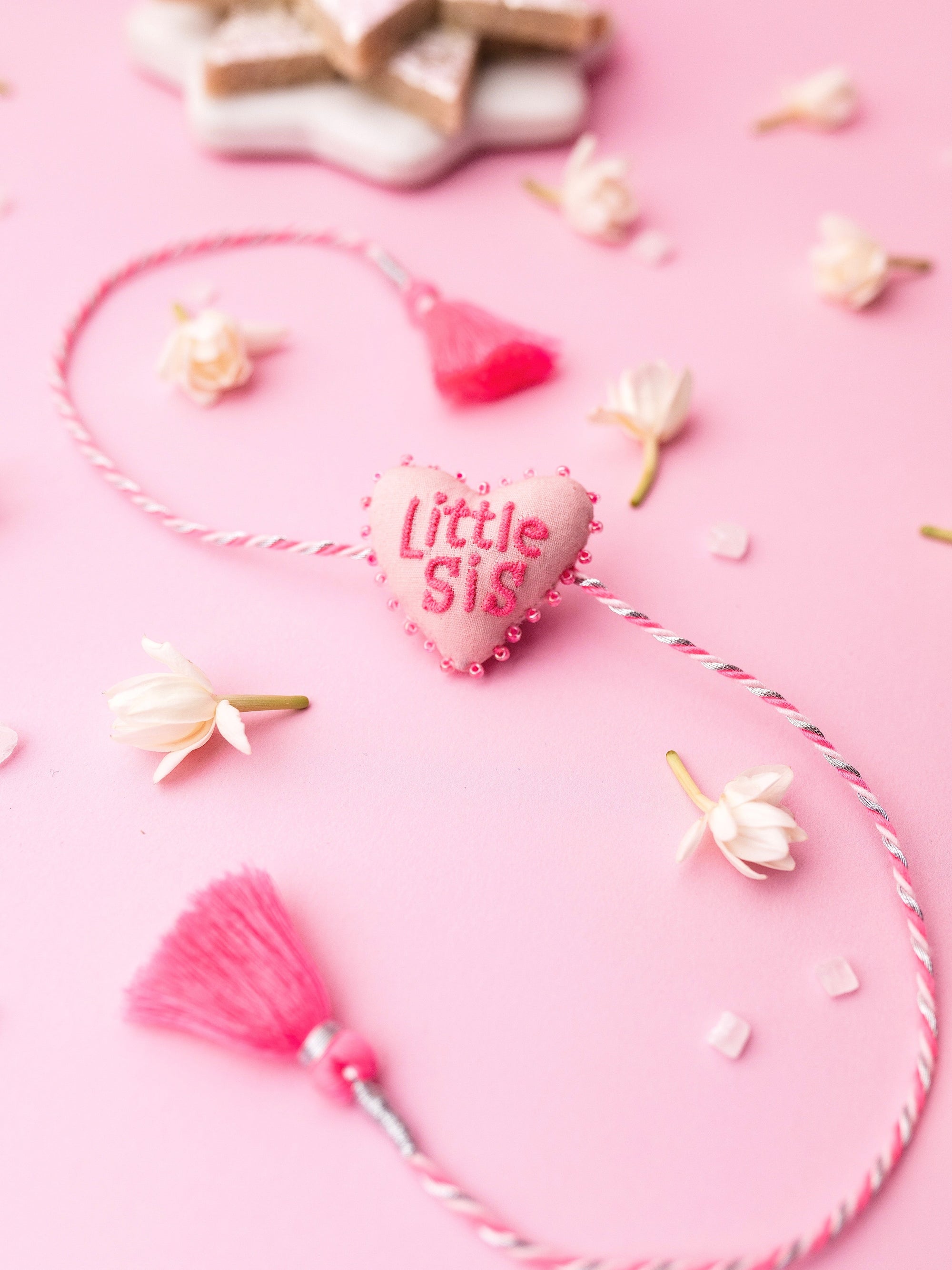 Little Sis 3D Heart Rakhi