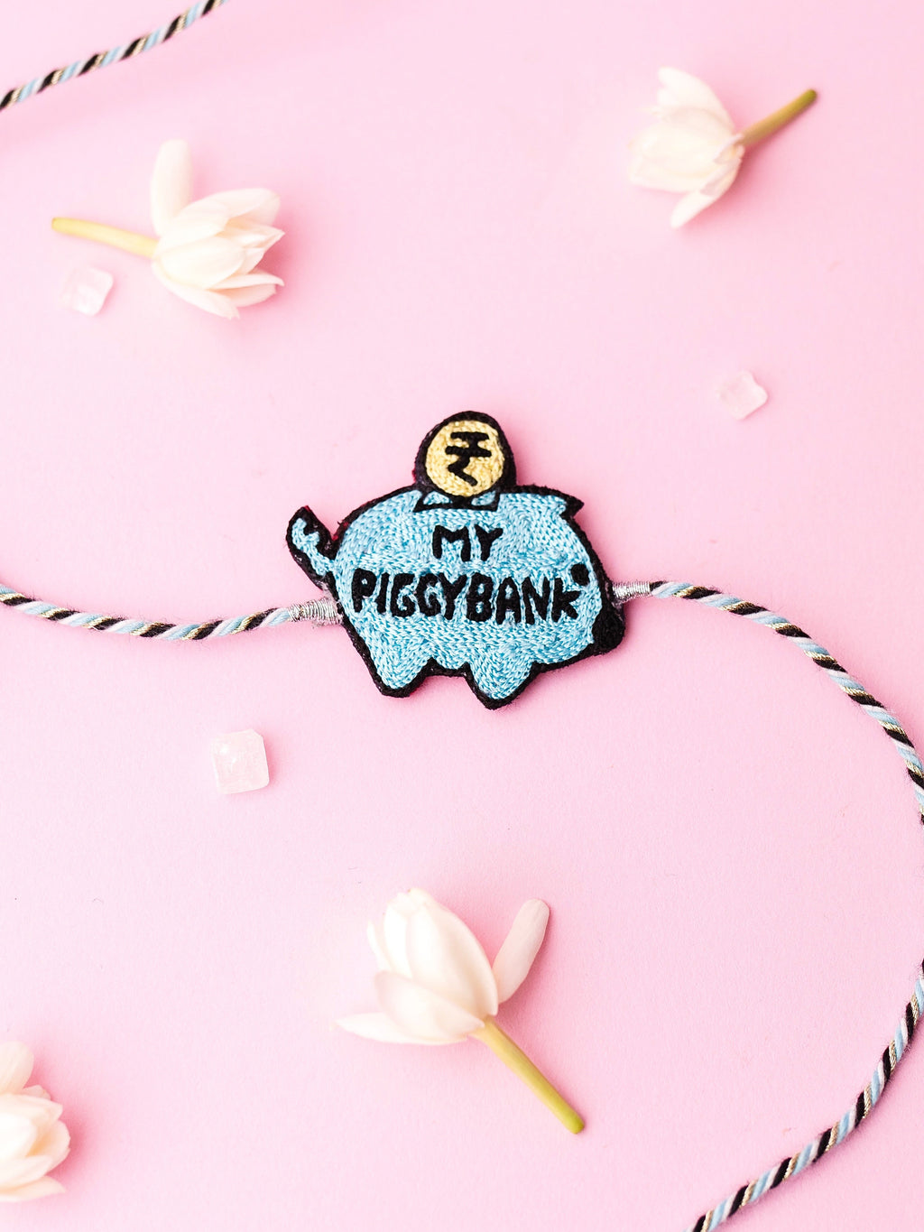 Piggy Bank Rakhi - Blue