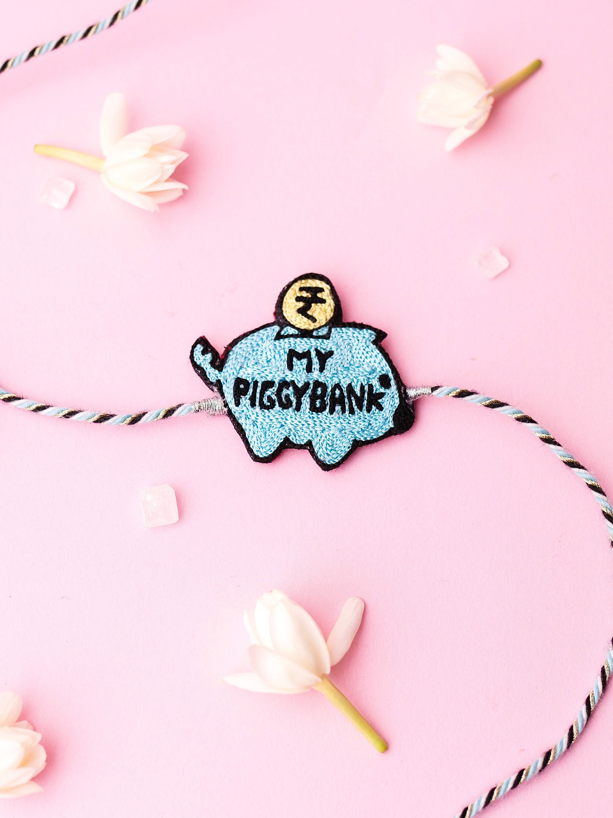 Piggy Bank Rakhi - Blue